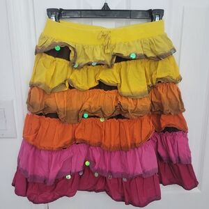 Children's Place Ruffle Yellow/Orange/Pink Girls Skirt